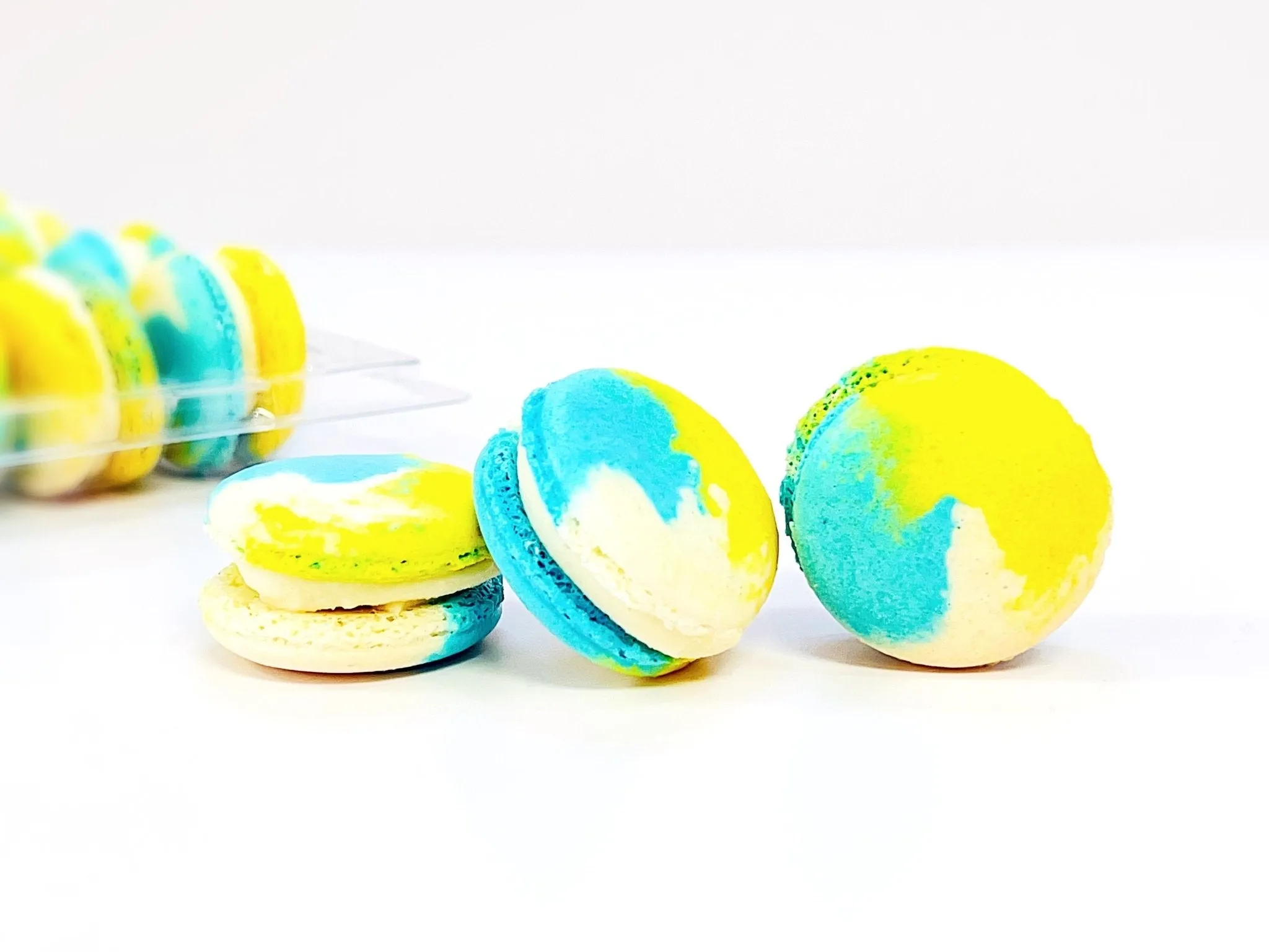 6 Pack Doraemon Inspired French Macaron | Vanilla Custard Macarons