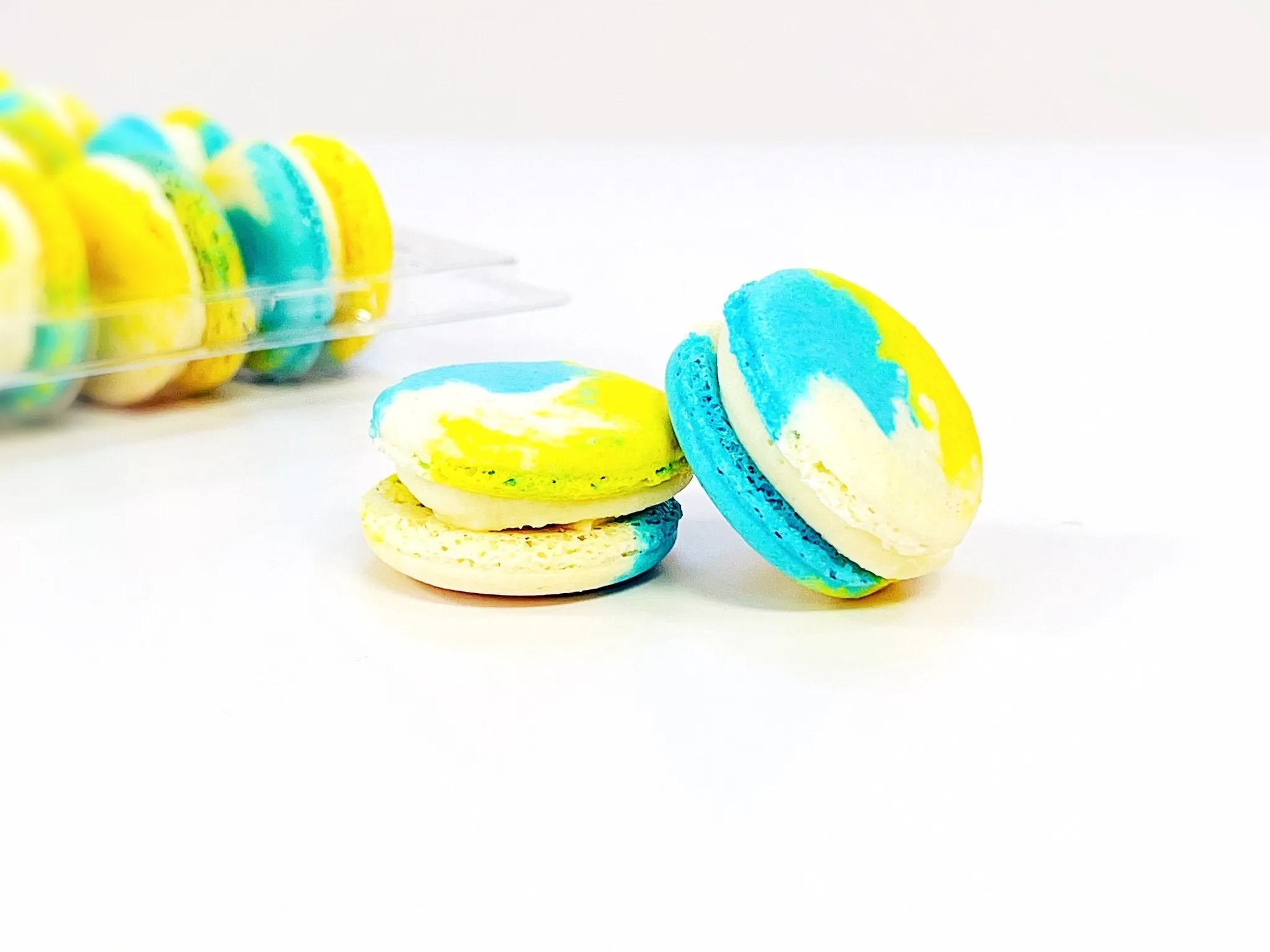 6 Pack Doraemon Inspired French Macaron | Vanilla Custard Macarons
