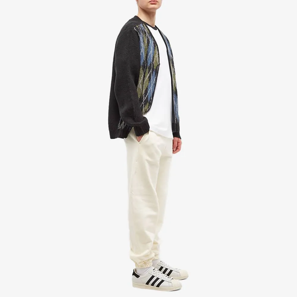 Adidas 3 Stripe T-shirt, white/black