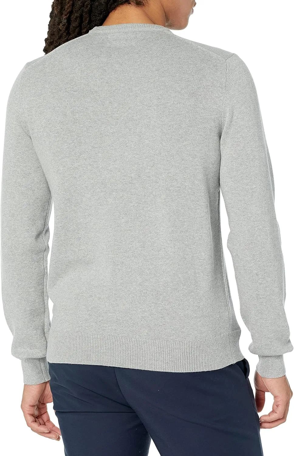 Amazon Essentials Men's Long-Sleeve Crewneck Sweater, 100% Cotton, Big & Tall Options Available