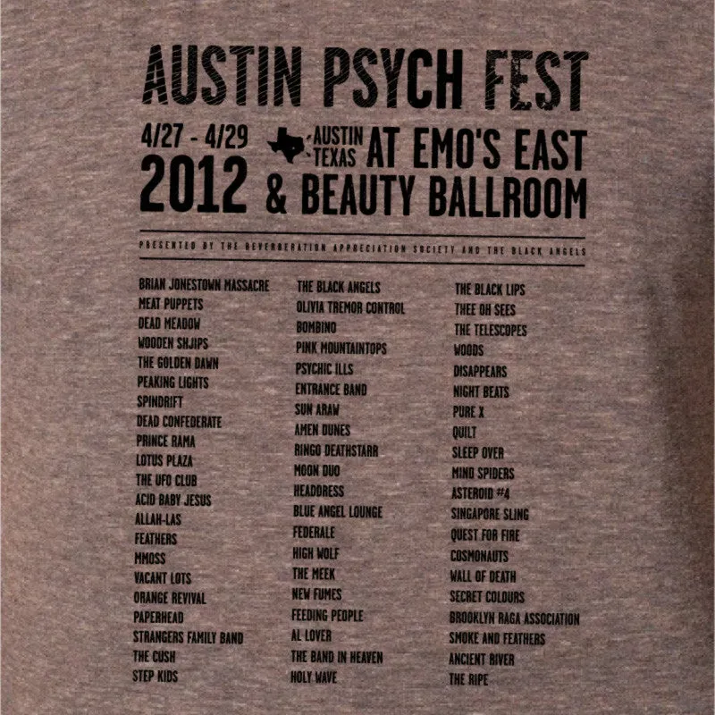 Austin Psych Fest 2012 Logo T-Shirt