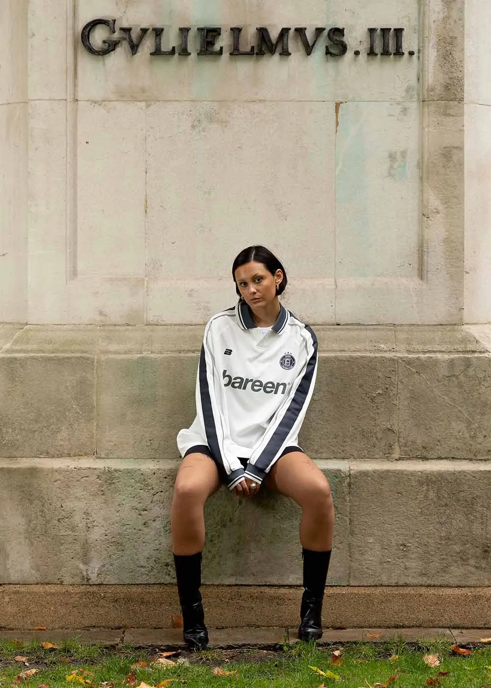 Bareen Football Away Jersey - Long Sleeve - Snow White