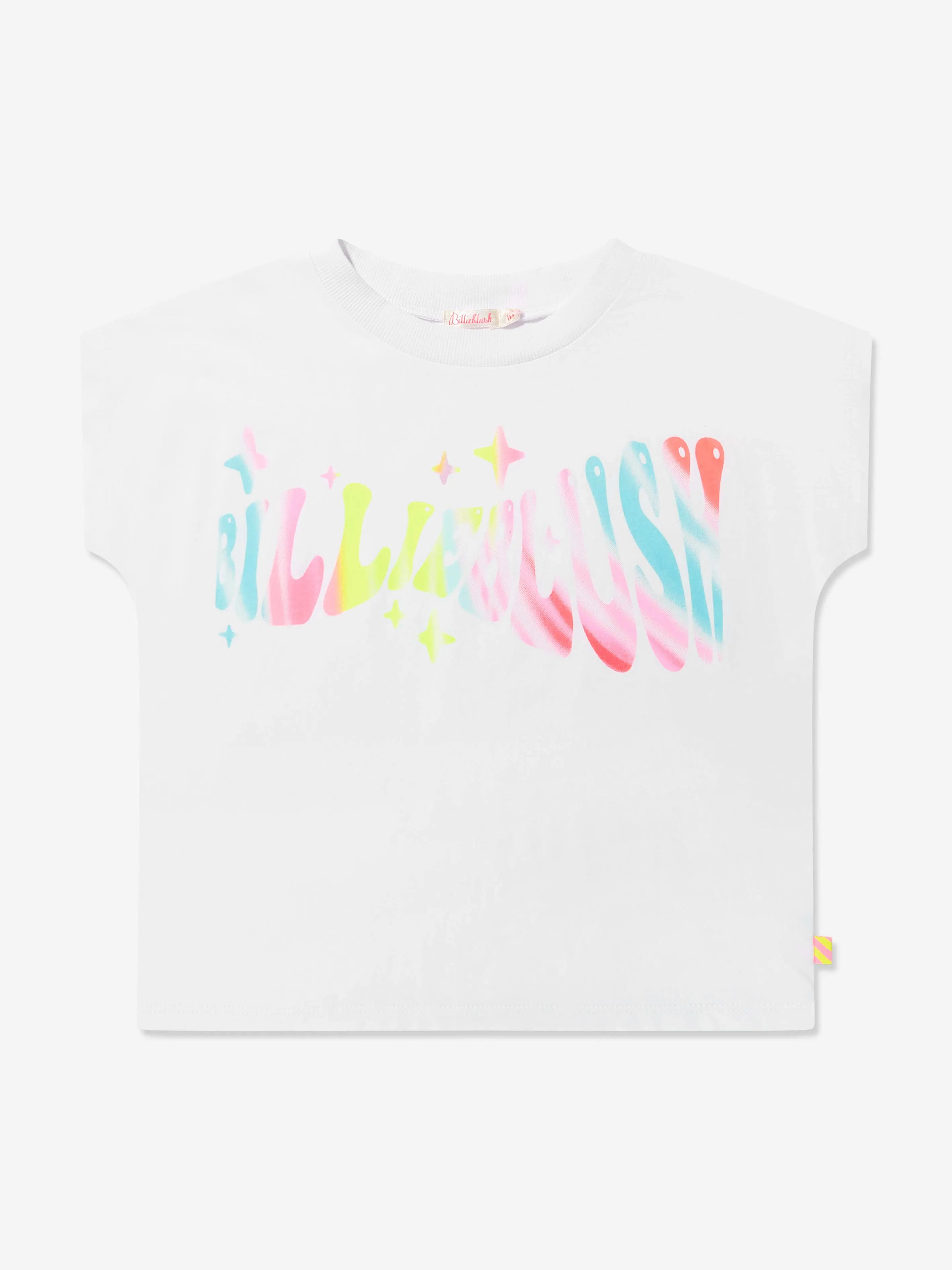 Billieblush Girls Logo Print T-Shirt in White