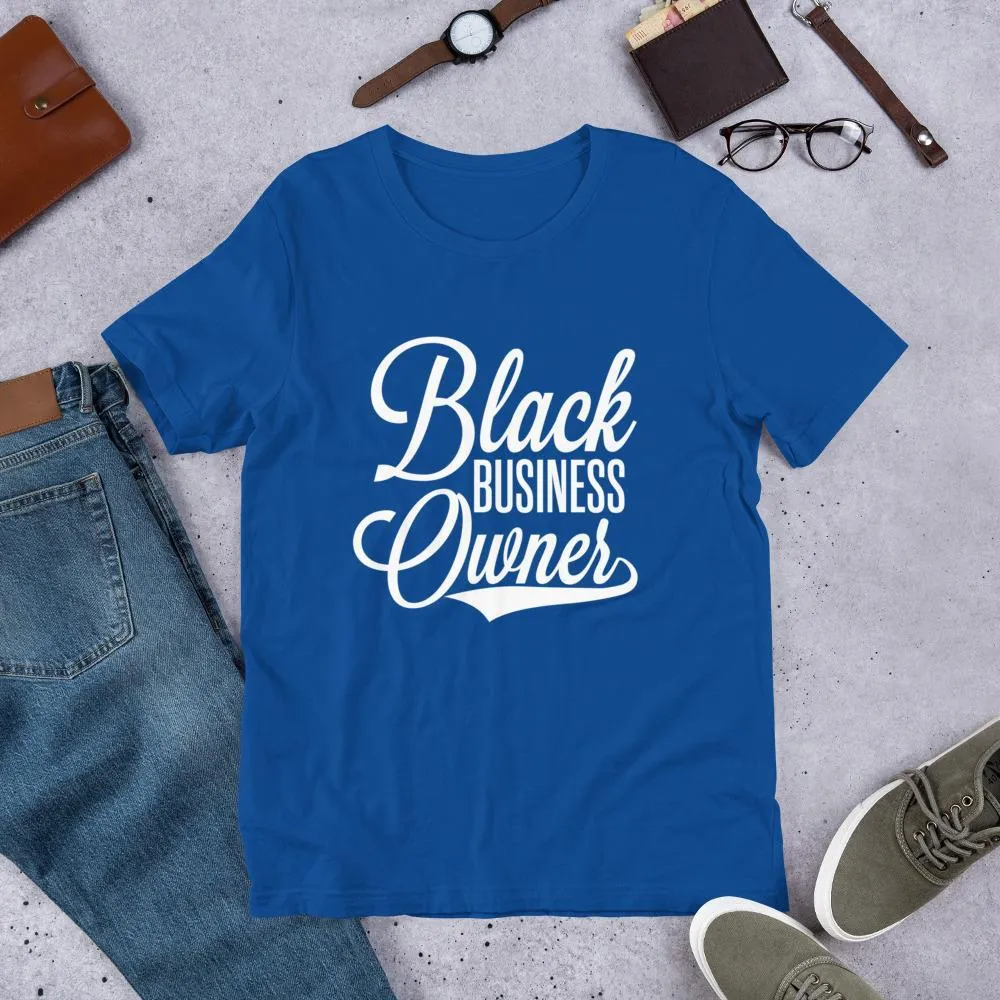 Black Business Owner (Cursive) Short-Sleeve Unisex T-Shirt