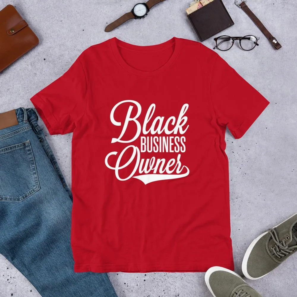 Black Business Owner (Cursive) Short-Sleeve Unisex T-Shirt