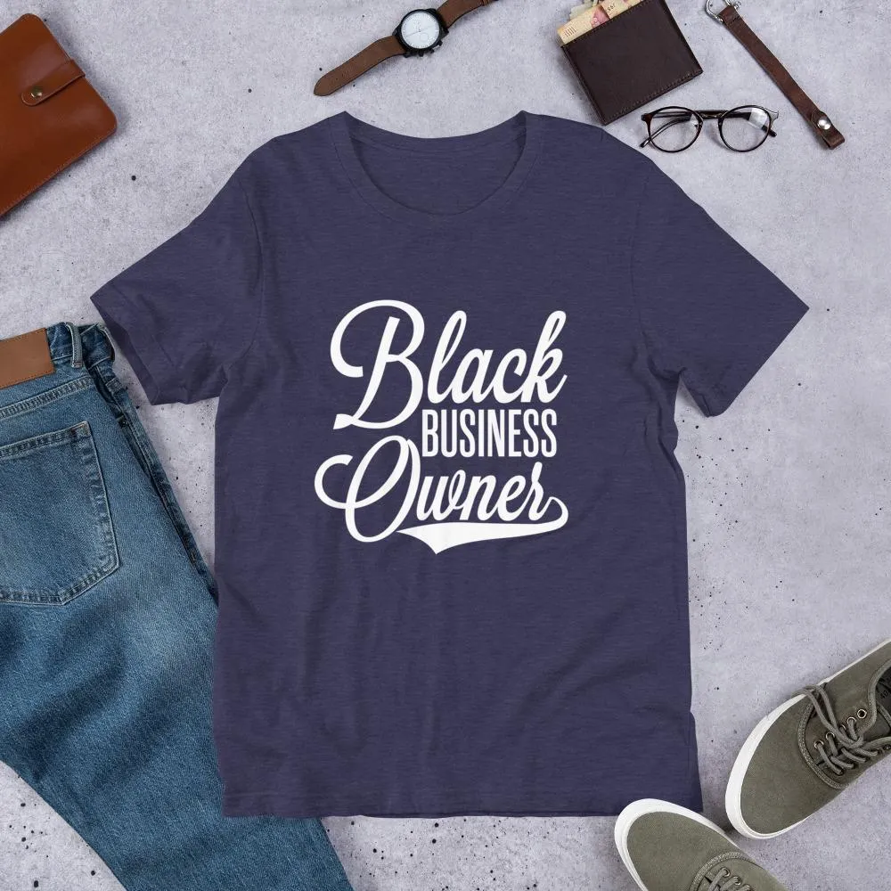 Black Business Owner (Cursive) Short-Sleeve Unisex T-Shirt