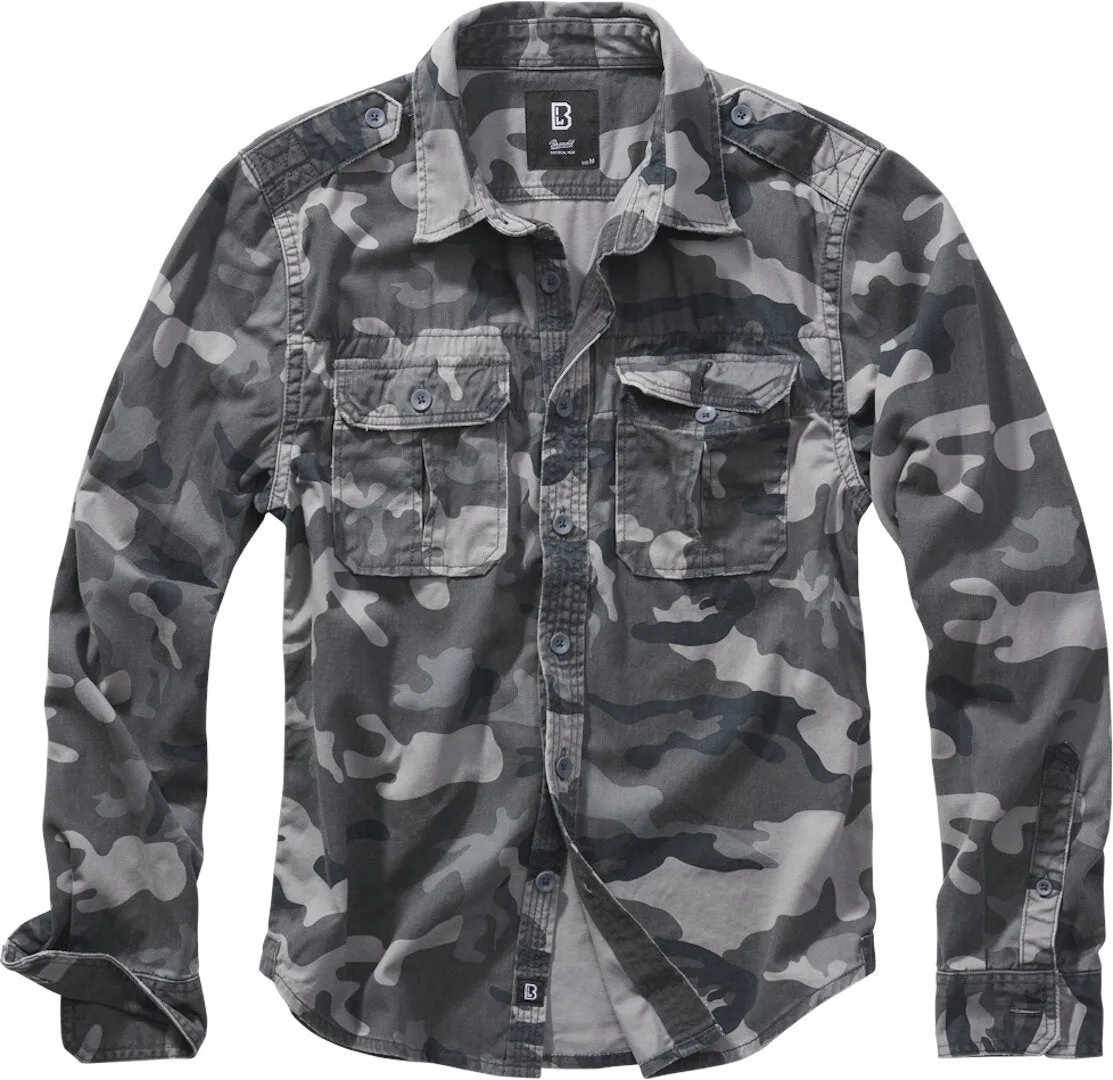 Brandit Vintage Longsleeve Shirt, Gray