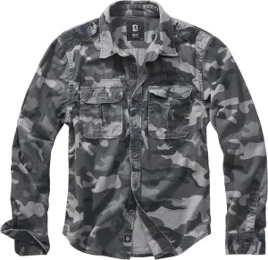 Brandit Vintage Longsleeve Shirt, Gray