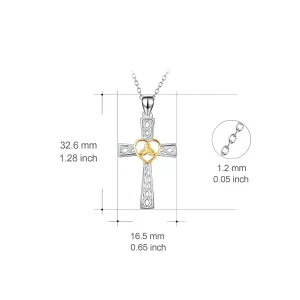 Celtic Cross Necklaces-3 Styles, Sterling Silver