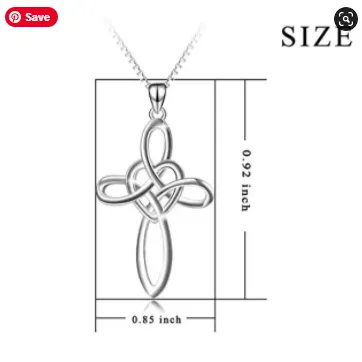 Celtic Cross Necklaces-3 Styles, Sterling Silver