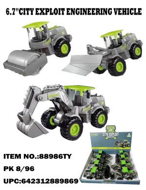City Exploit Contruction Vehicle 4 Styles Mixed