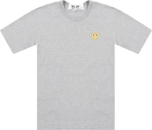 Comme des Garçons PLAY Gold Heart T-Shirt 'Grey', gray