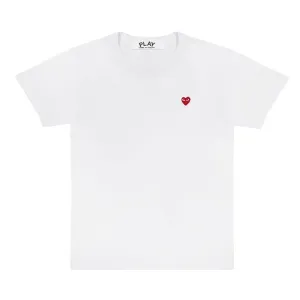 Comme des Garçons PLAY Little Heart T-Shirt 'White', white
