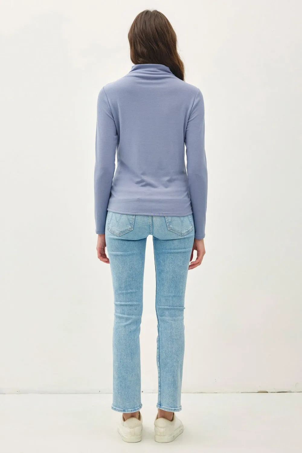 Cool Mock Neck Long Sleeve T-Shirt