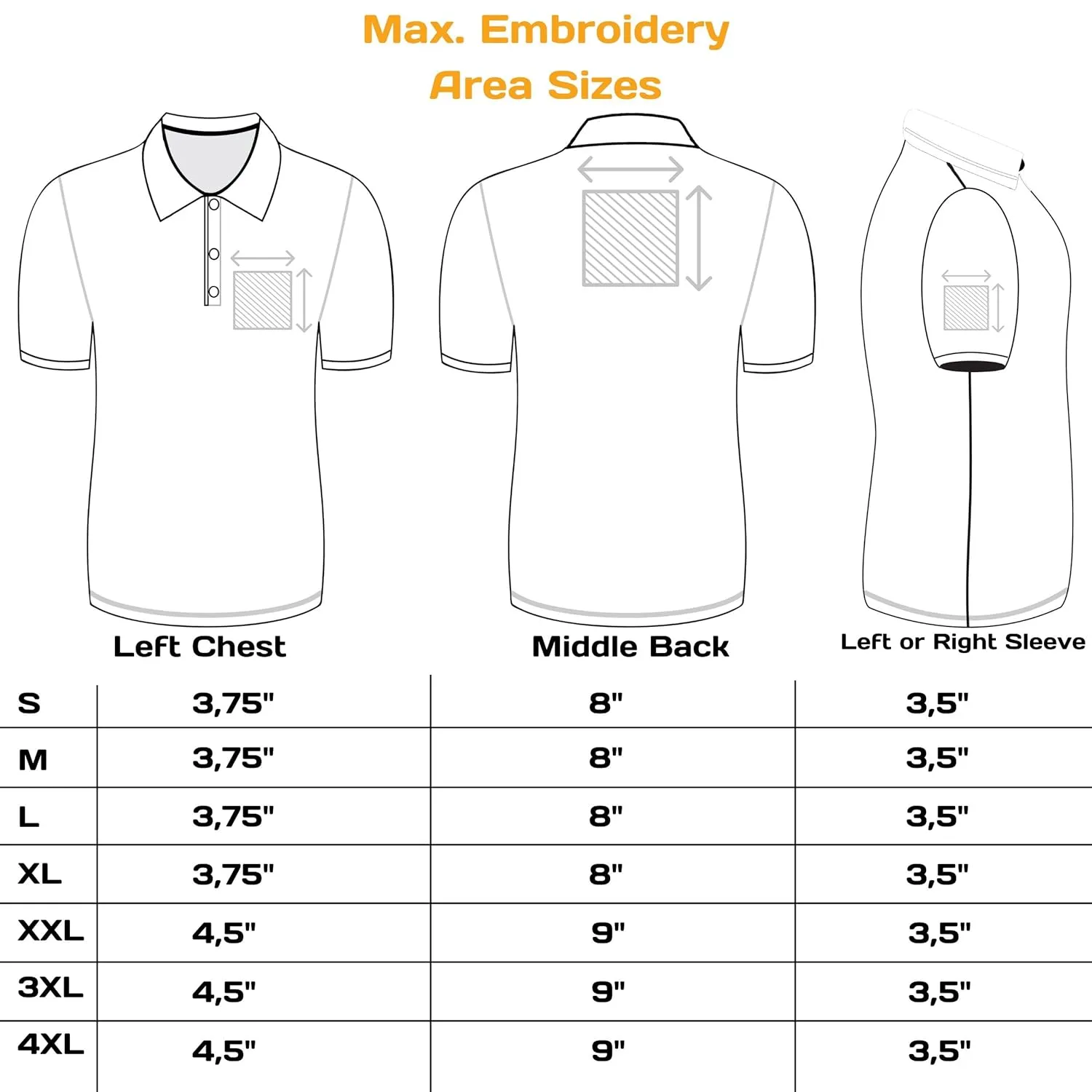 Custom Men Women Polo Shirts Personalized Shirt Golf Jersey Tees Customized Text PocketBack Arm Embroidered White