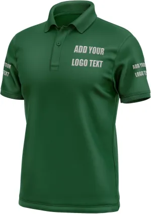 Custom Shirts for Men Personalized Polo Shirt Embroidered Print Design Your Own Text Logo Name T-Shirts