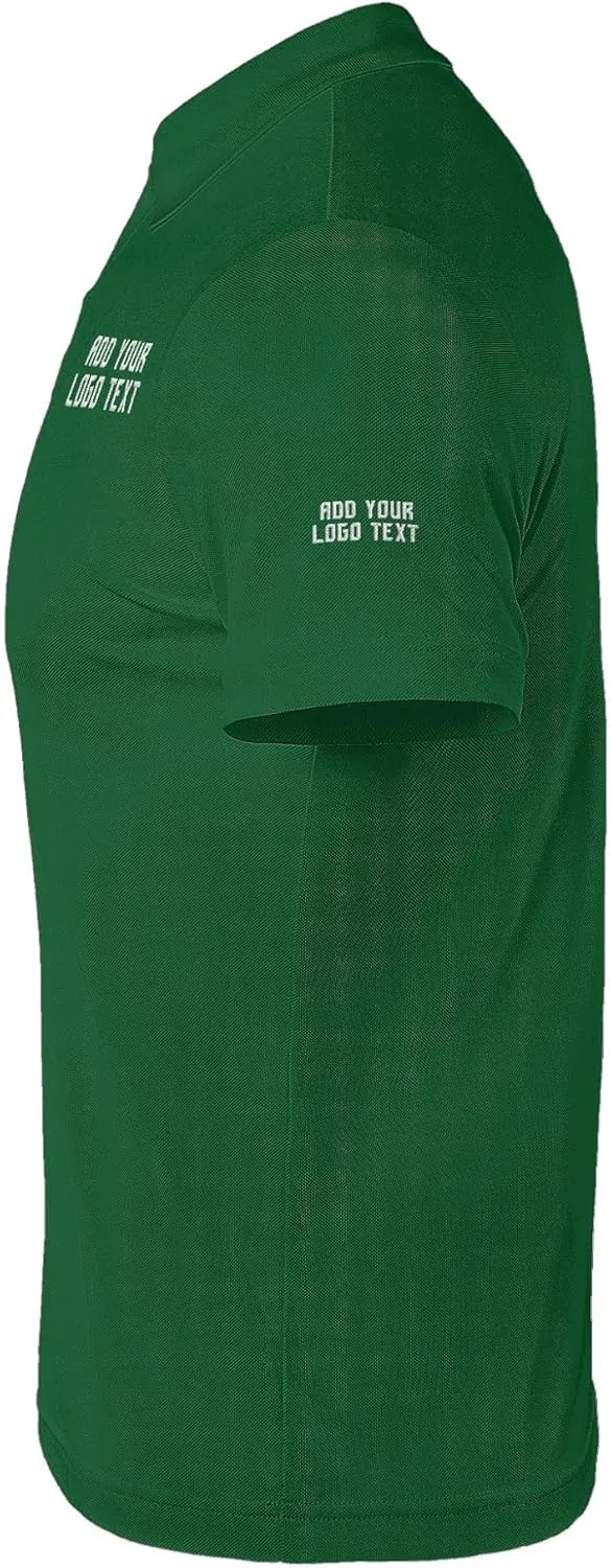 Custom Shirts for Men Personalized Polo Shirt Embroidered Print Design Your Own Text Logo Name T-Shirts