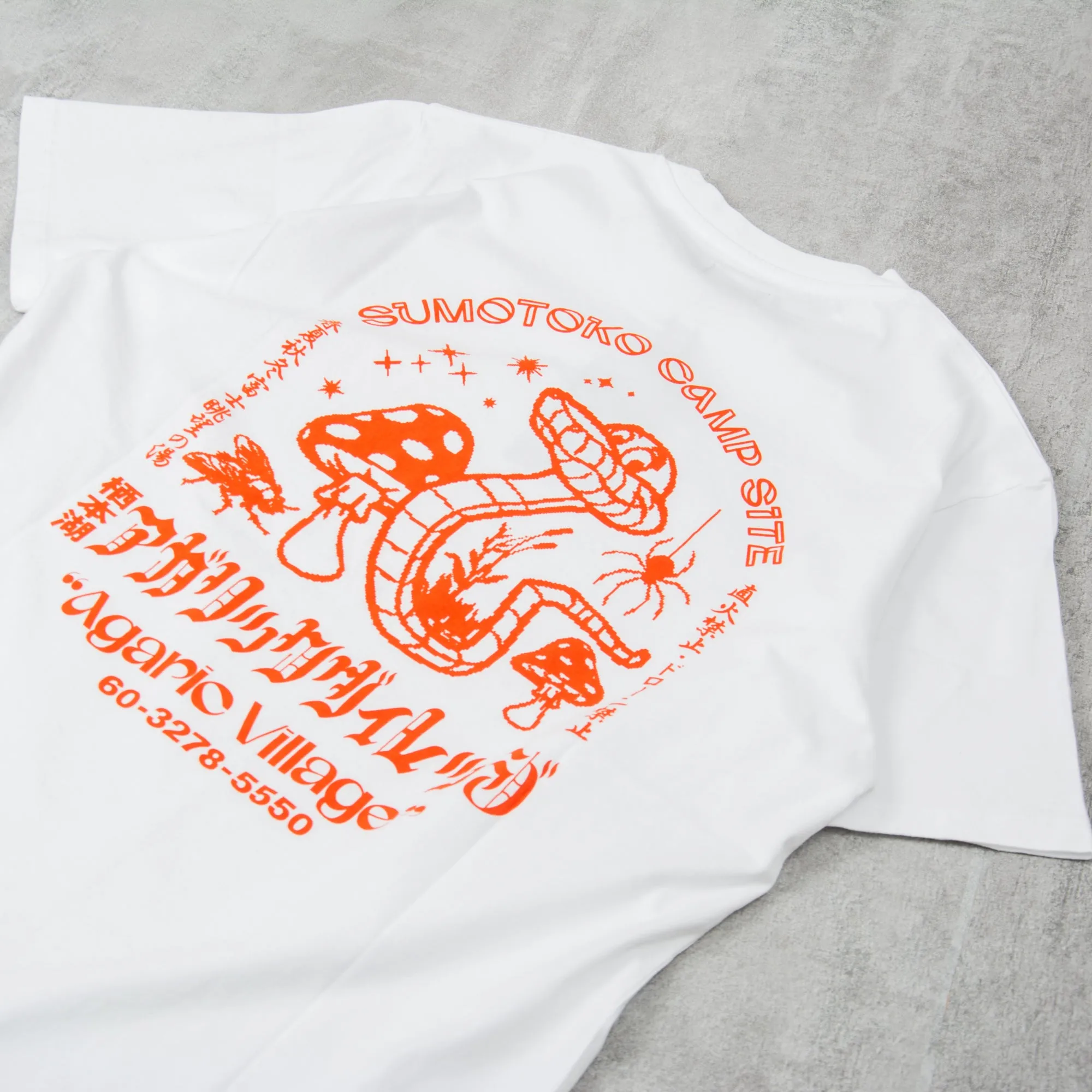 Edwin Agaric Village Tee - White