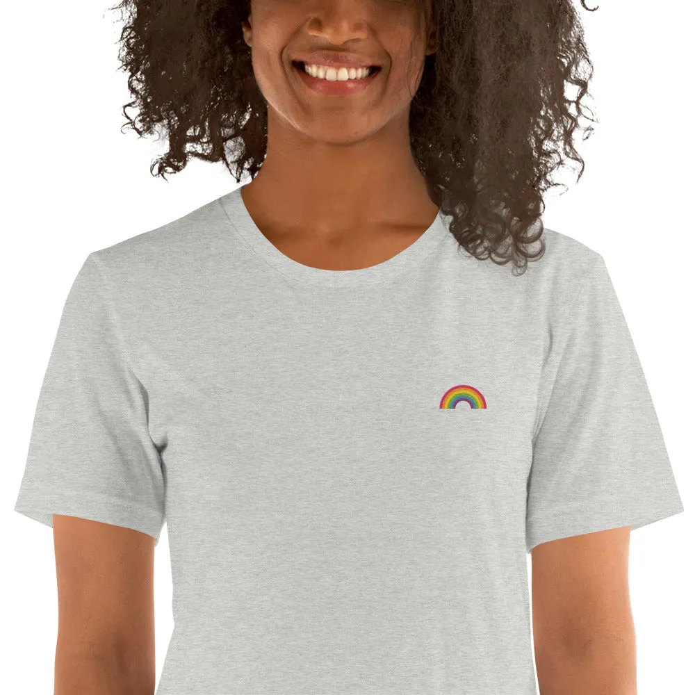 Embroidered Rainbow T-Shirt