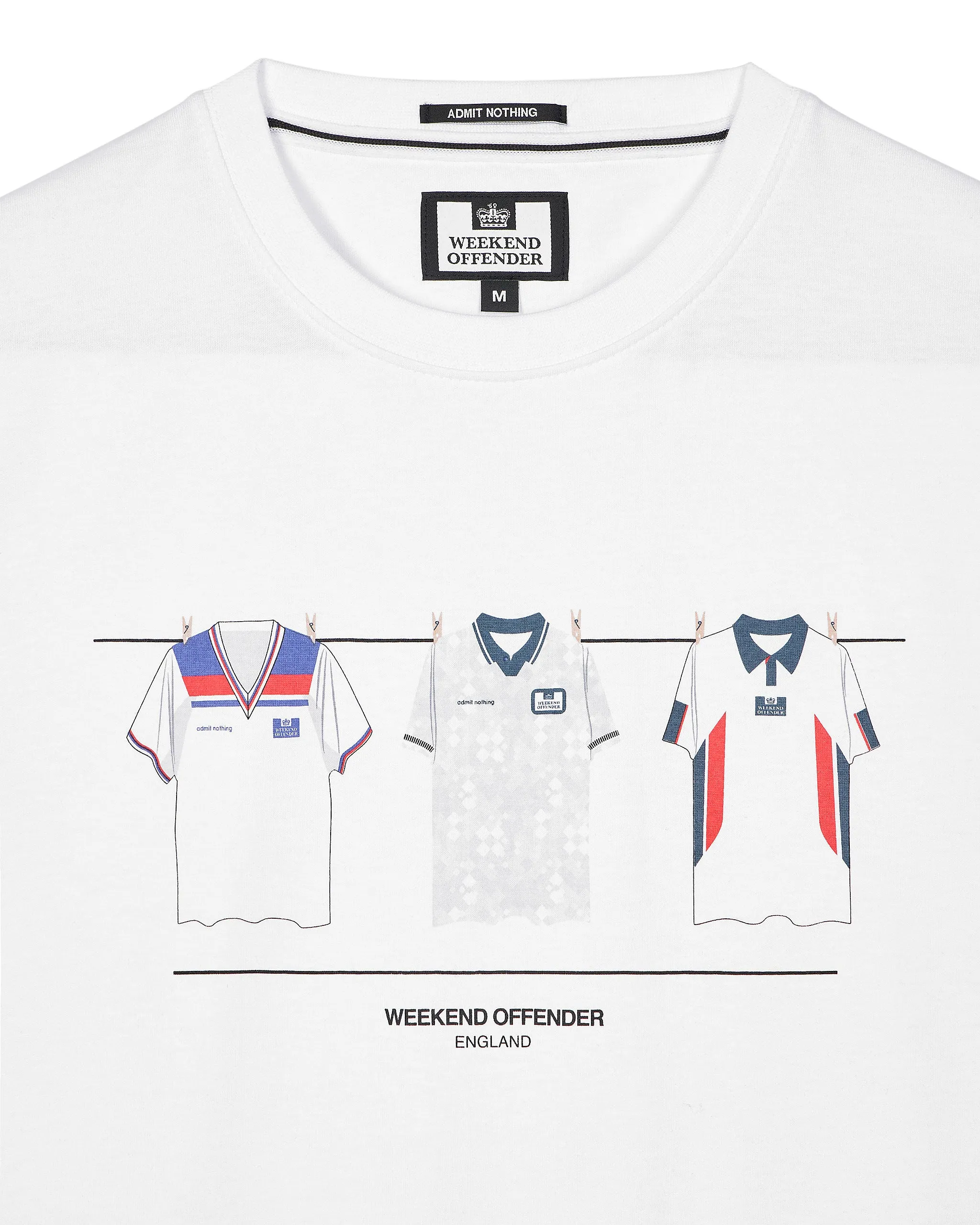 England Home Shirts T-Shirt White