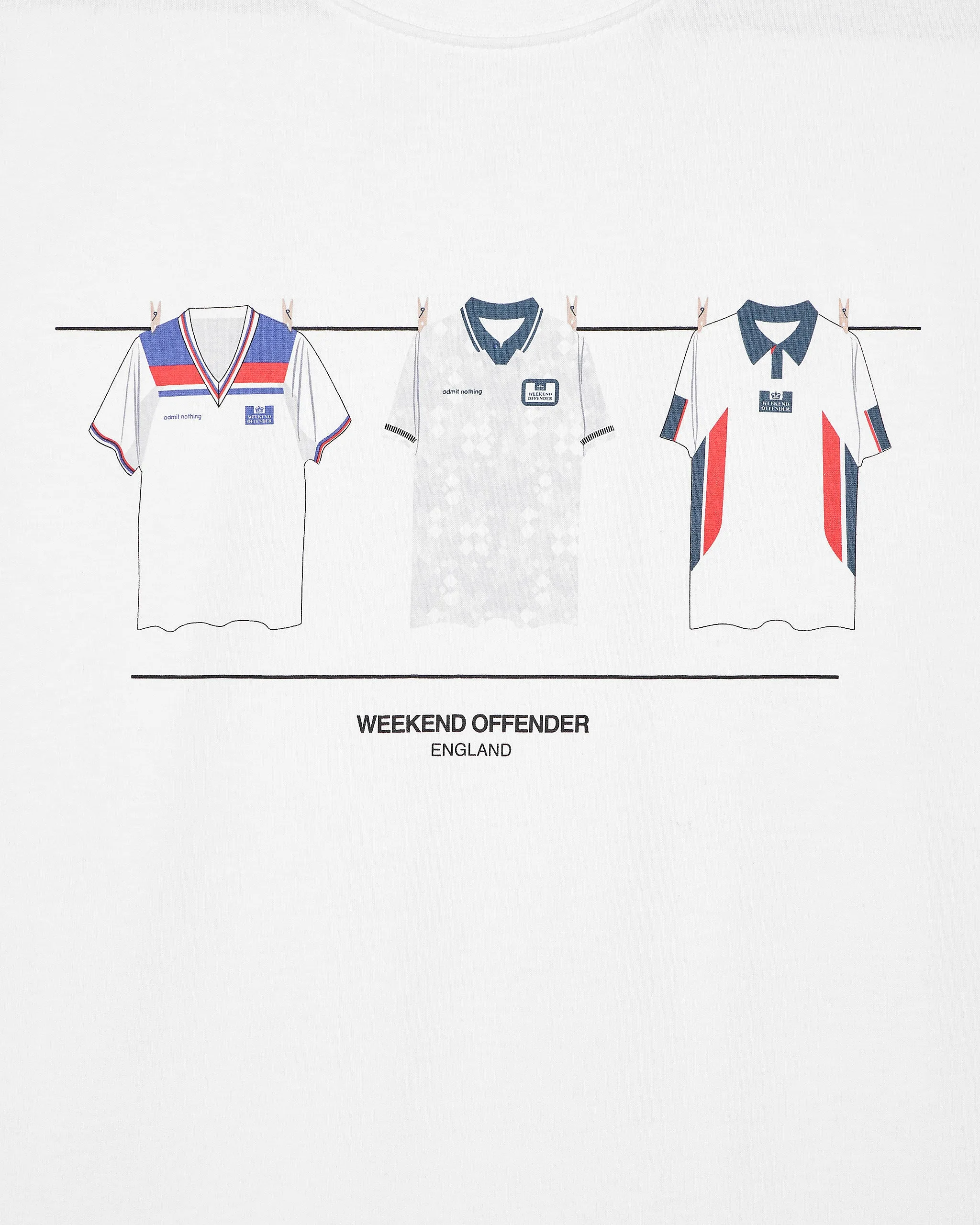 England Home Shirts T-Shirt White