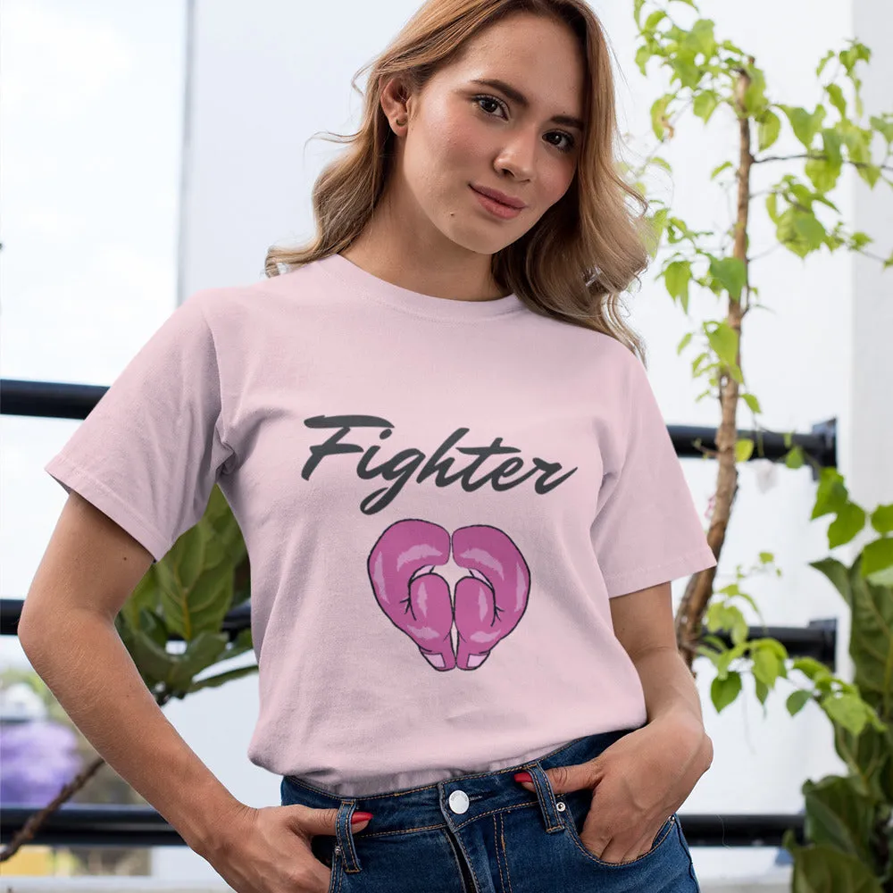 Fighter Pink Ribbon Awareness T-Shirt