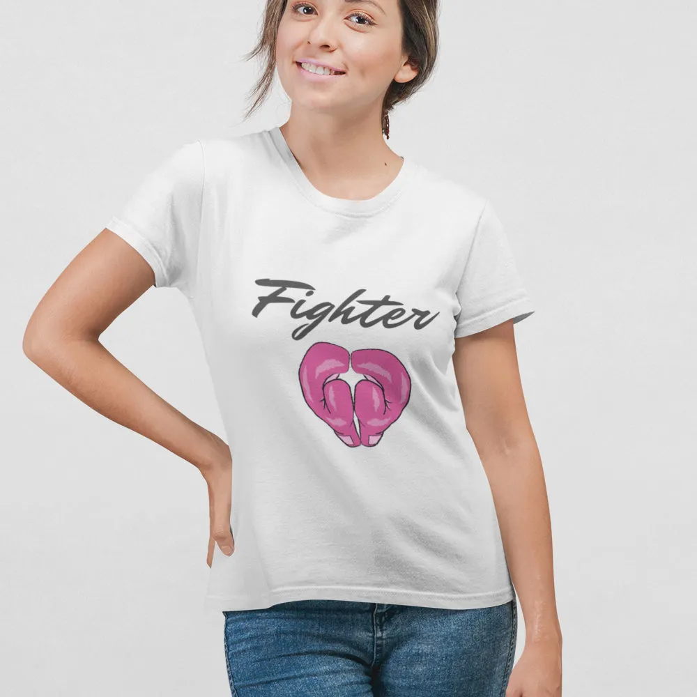 Fighter Pink Ribbon Awareness T-Shirt