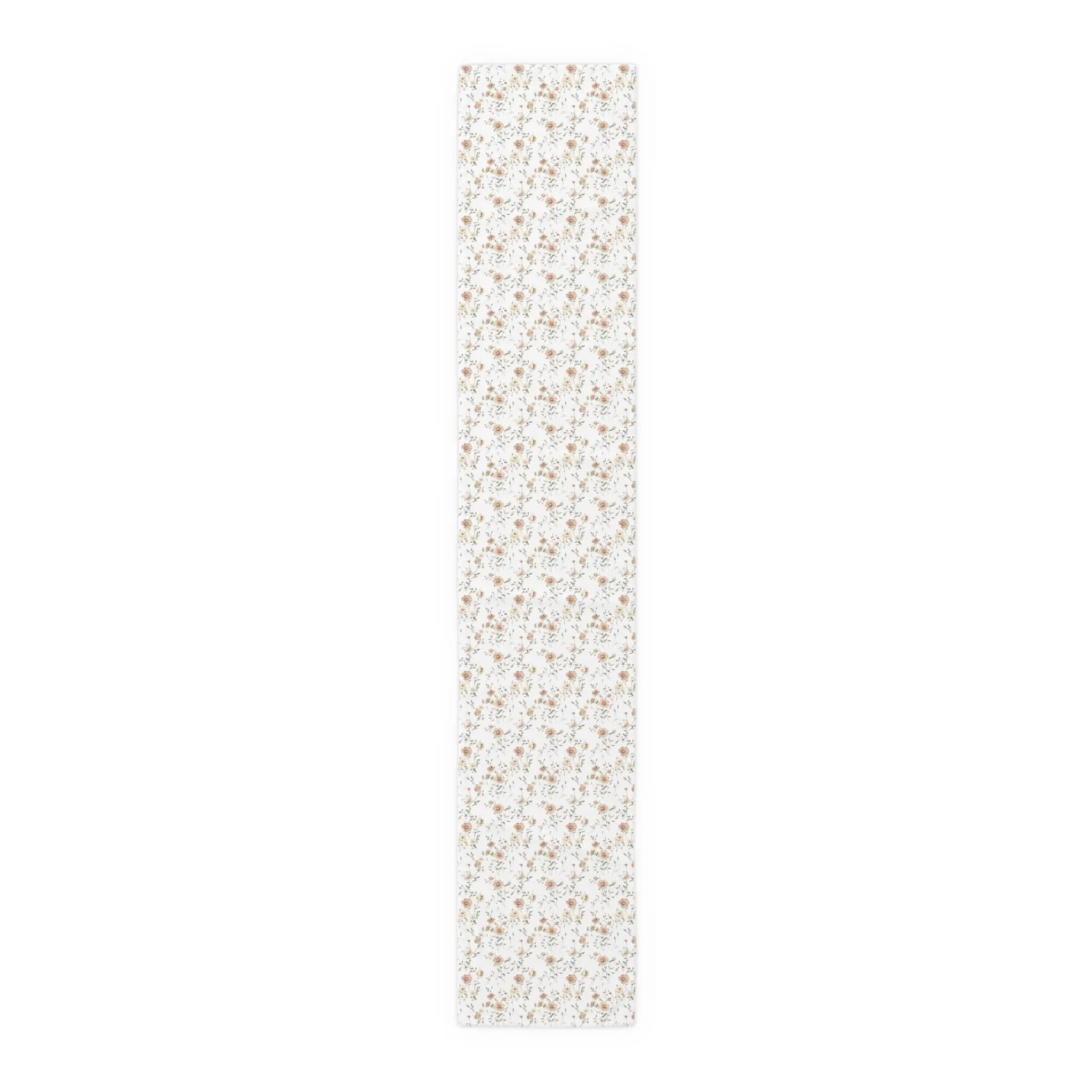 Floral Cotton Table Runner - Elegant Home Decor for Special Occasions