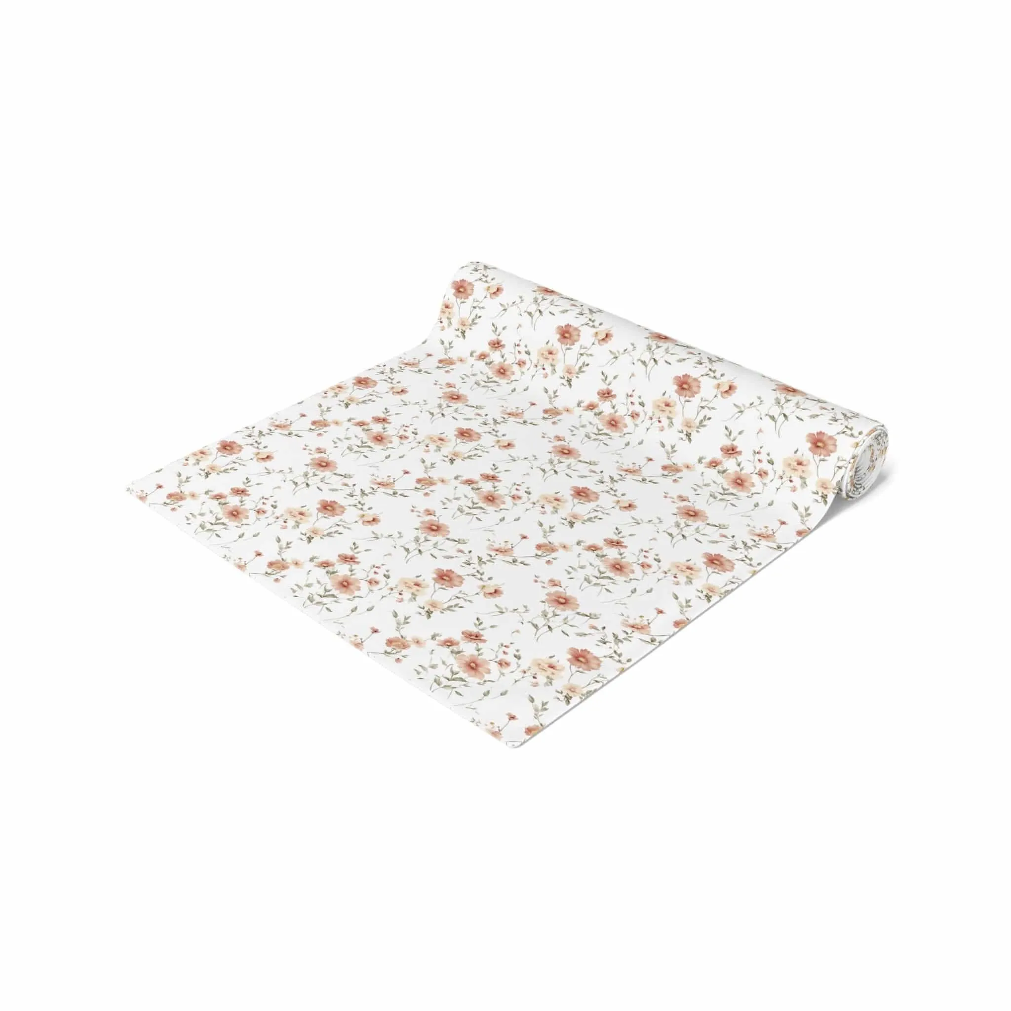 Floral Cotton Table Runner - Elegant Home Decor for Special Occasions
