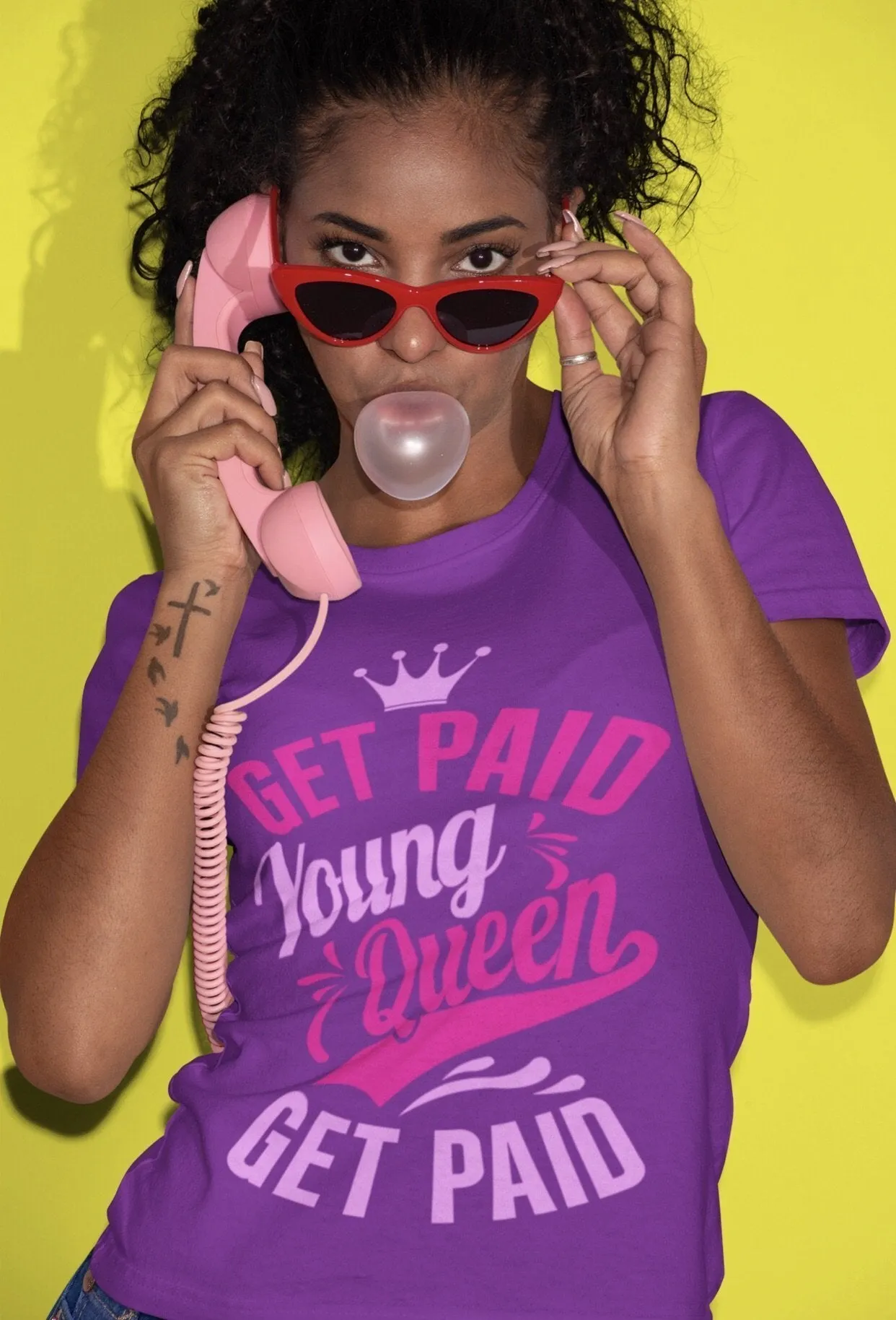 Get Paid Young Queen Get Paid Short-Sleeve Unisex T-Shirt