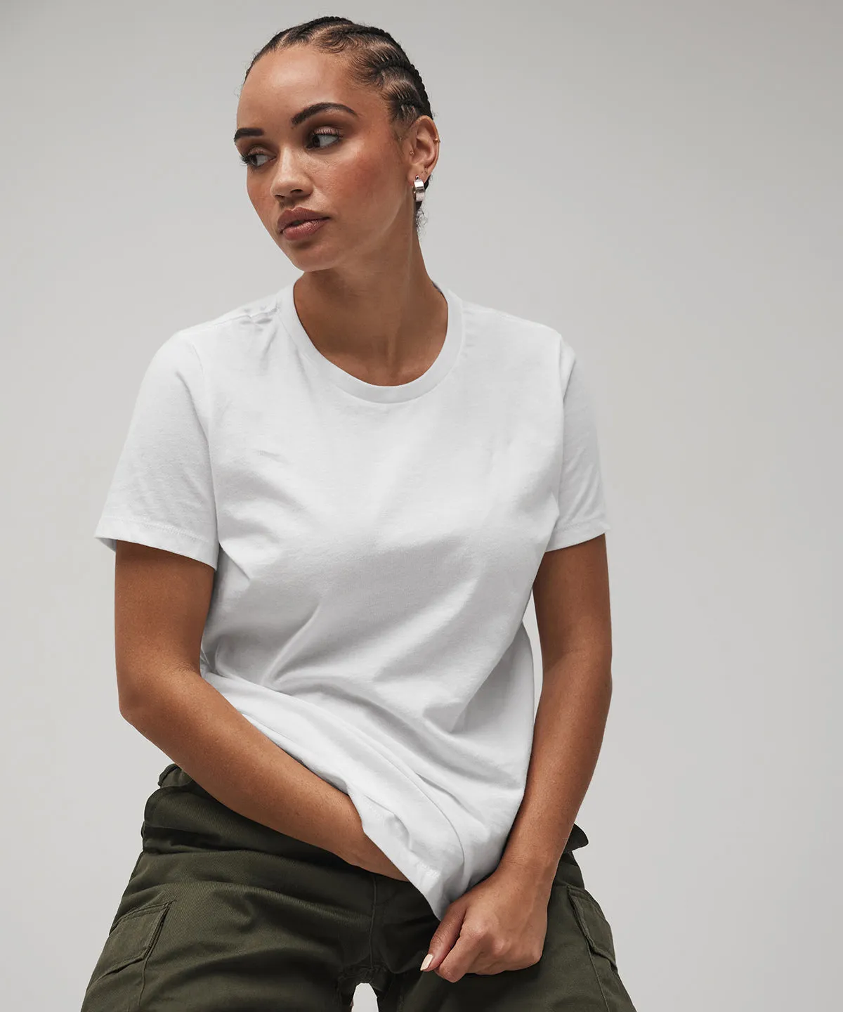Heather Pink Gravel - Women's relaxed Jersey short sleeve tee
