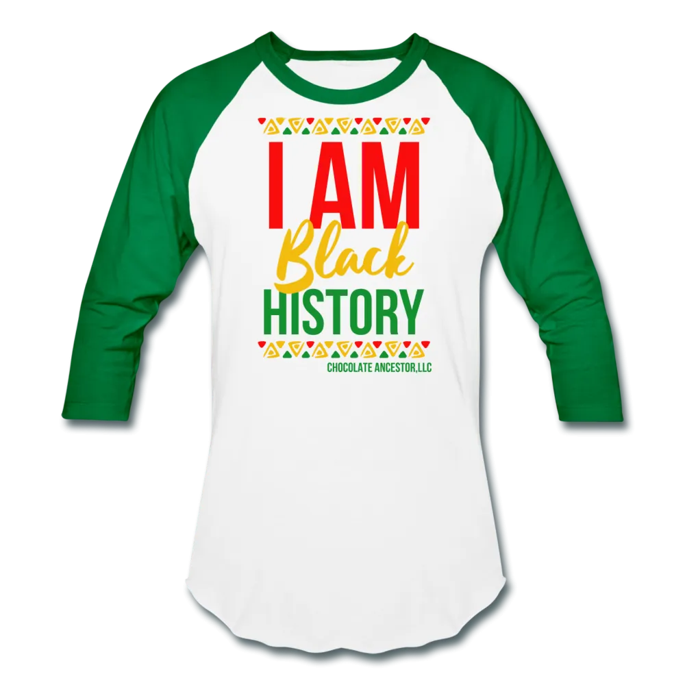 I Am Black History Unisex Baseball T-Shirt