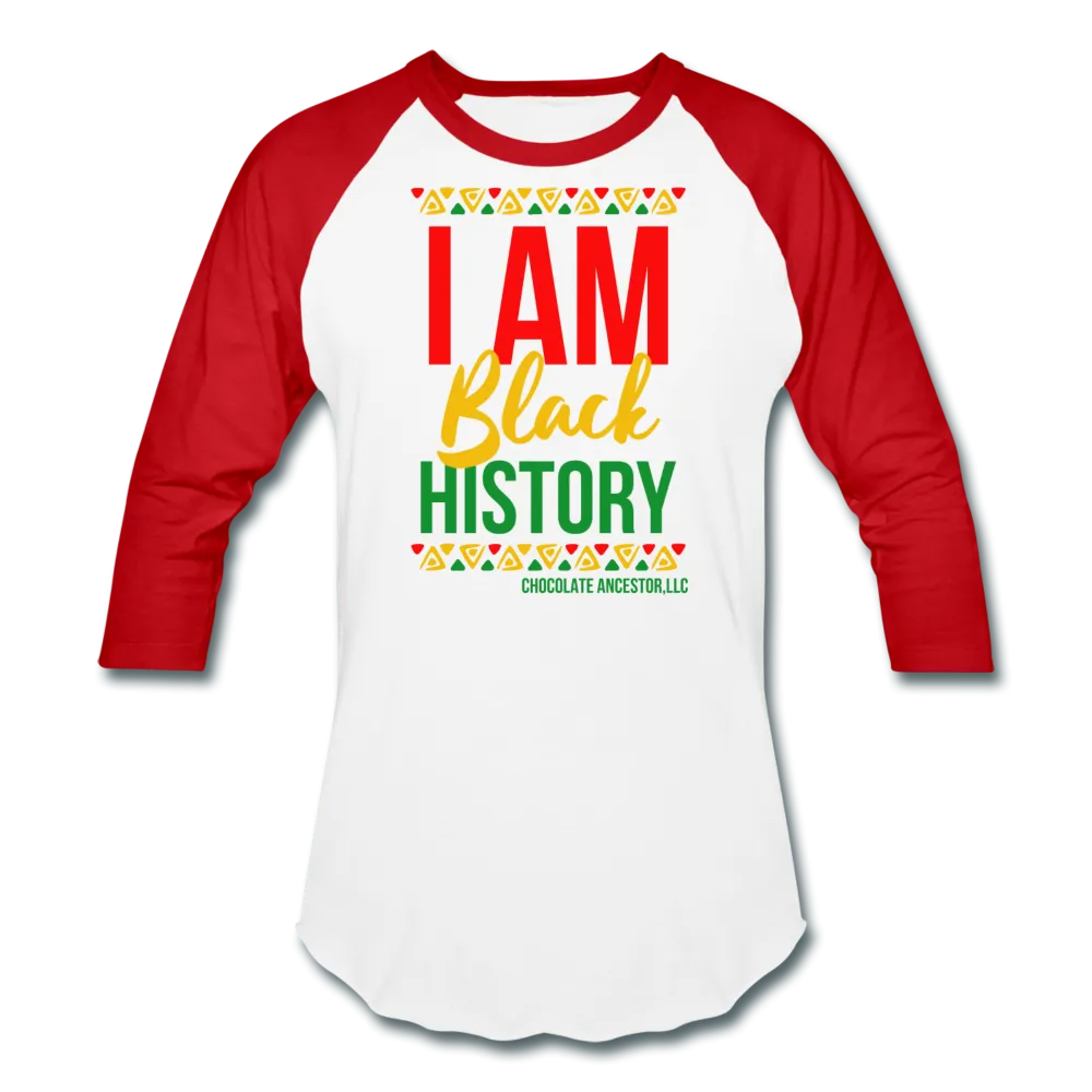 I Am Black History Unisex Baseball T-Shirt