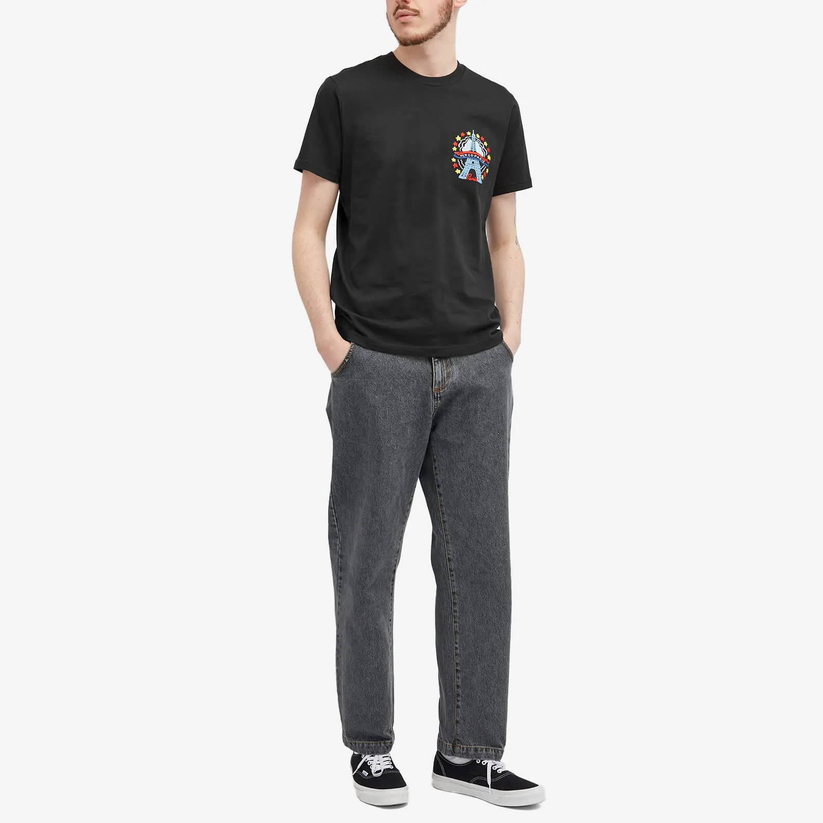Kenzo Drawn Varsity T-shirt, black