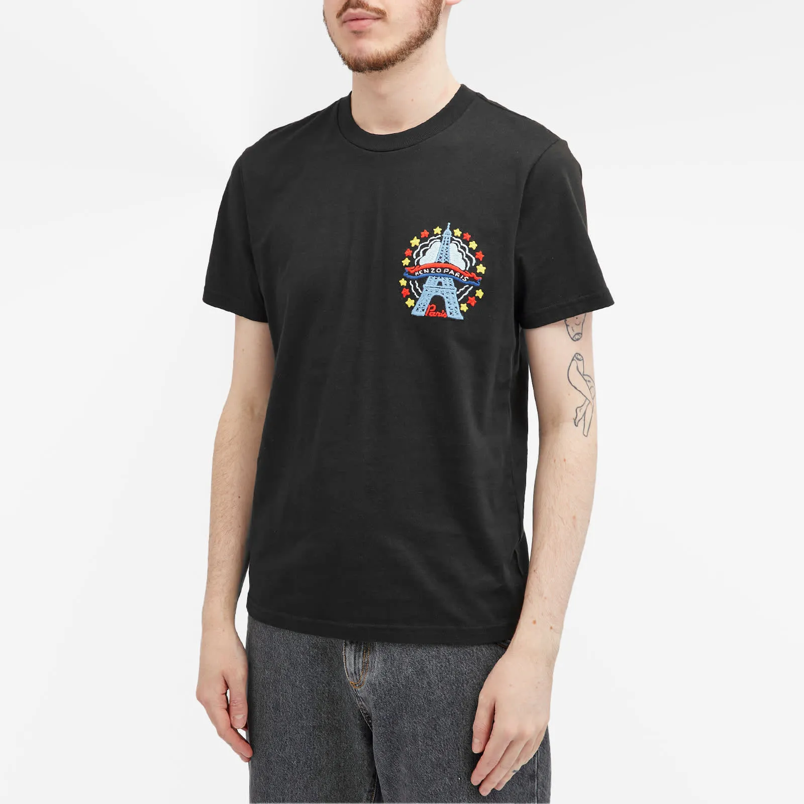 Kenzo Drawn Varsity T-shirt, black
