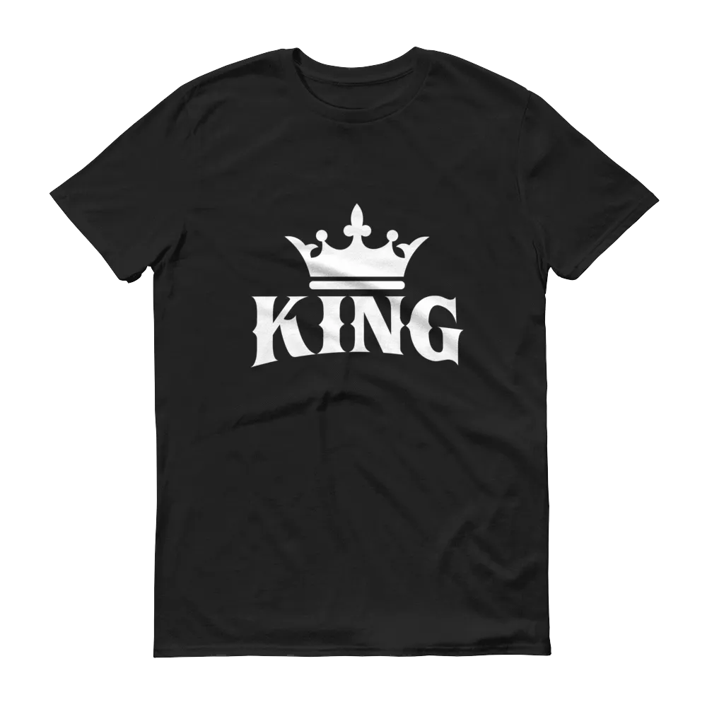 King w/ Crown (White) Short sleeve t-shirt