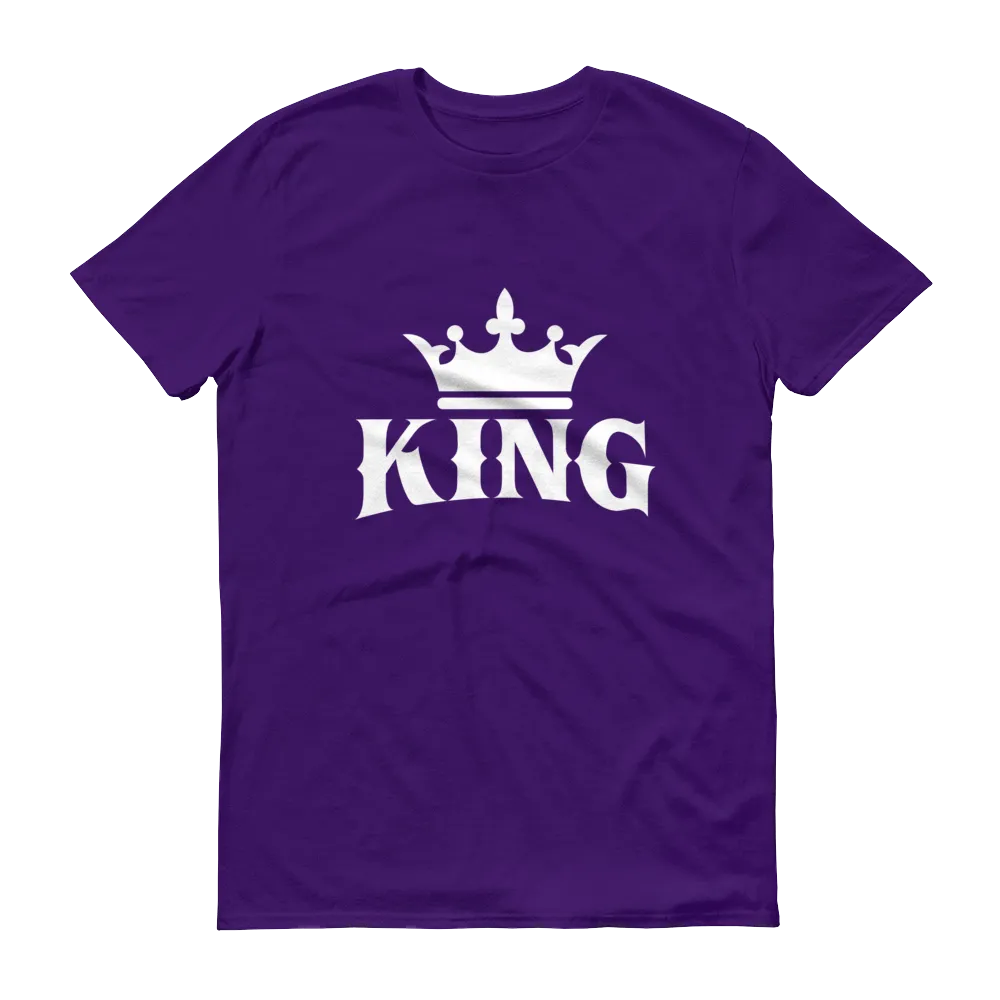 King w/ Crown (White) Short sleeve t-shirt