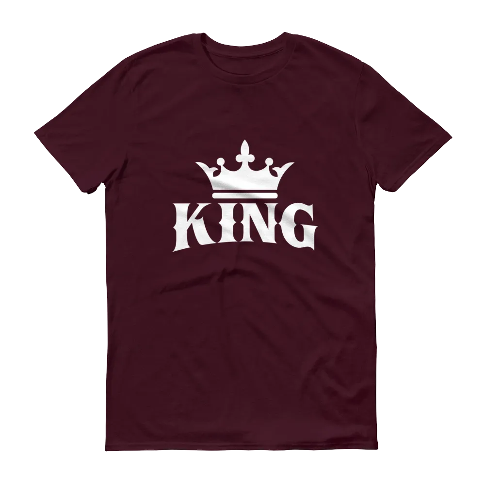 King w/ Crown (White) Short sleeve t-shirt