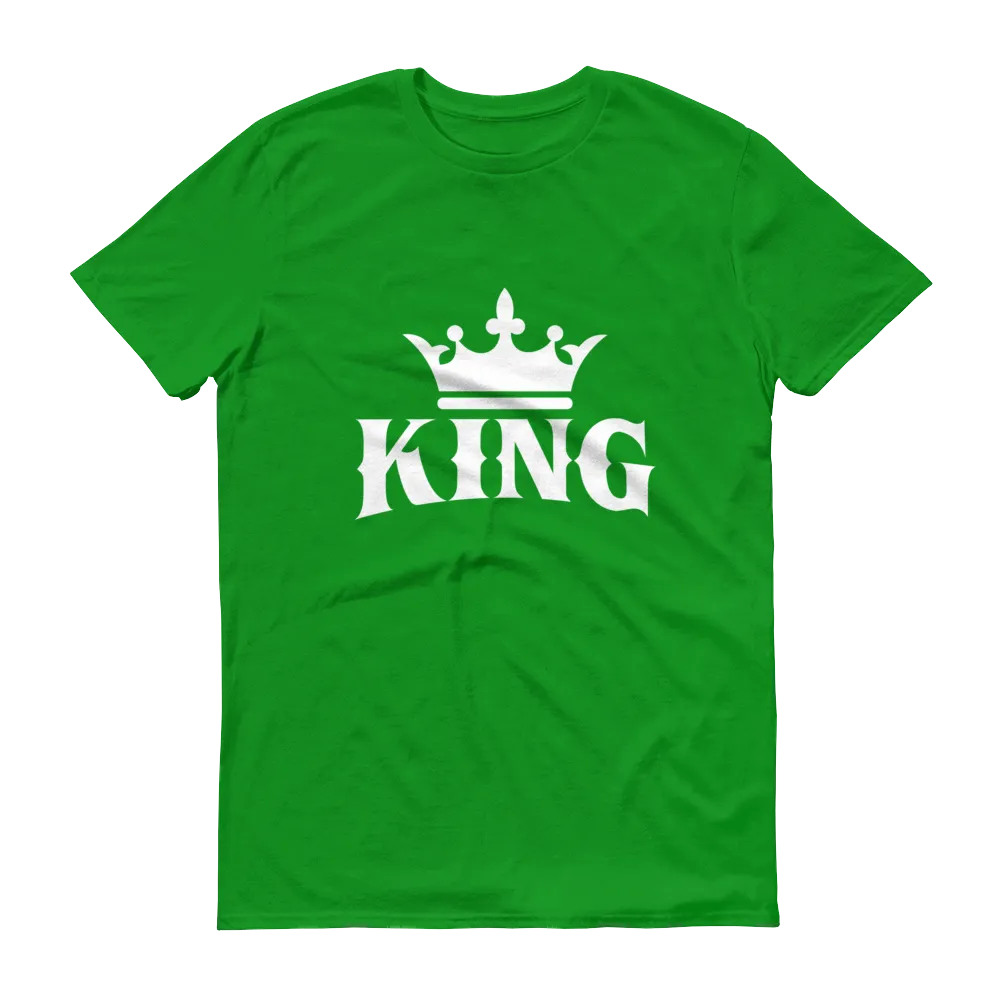 King w/ Crown (White) Short sleeve t-shirt