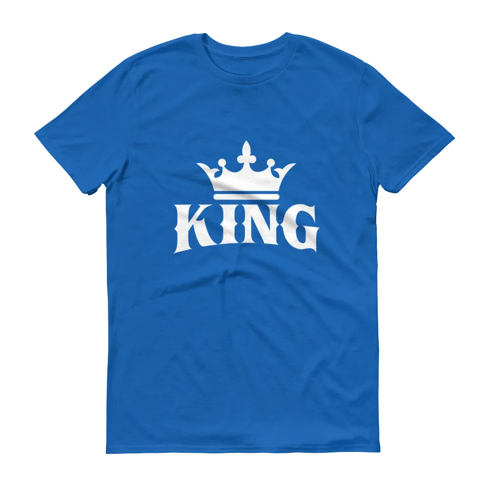 King w/ Crown (White) Short sleeve t-shirt