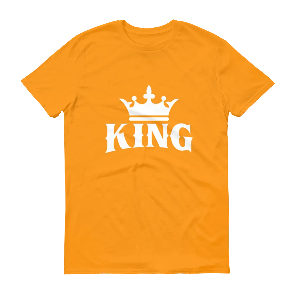King w/ Crown (White) Short sleeve t-shirt