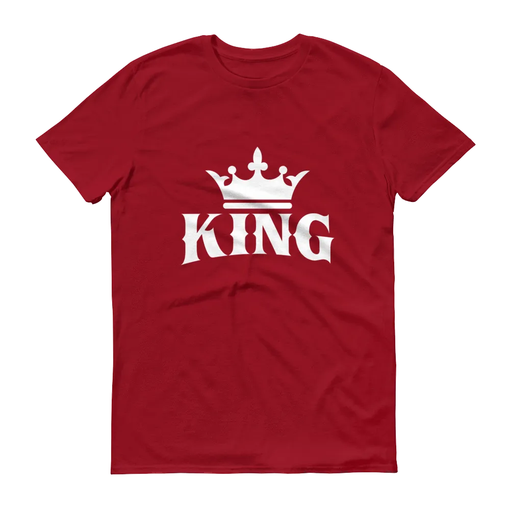 King w/ Crown (White) Short sleeve t-shirt