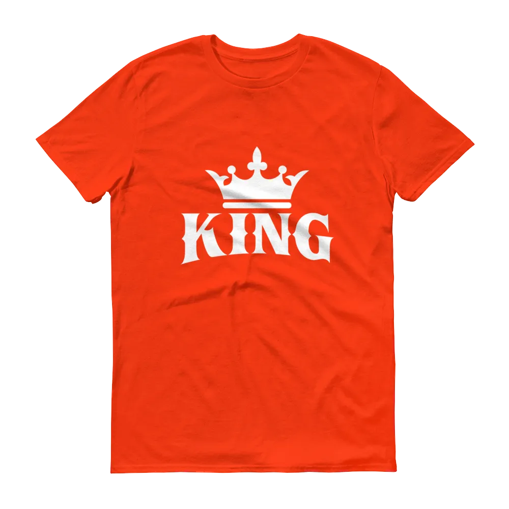 King w/ Crown (White) Short sleeve t-shirt