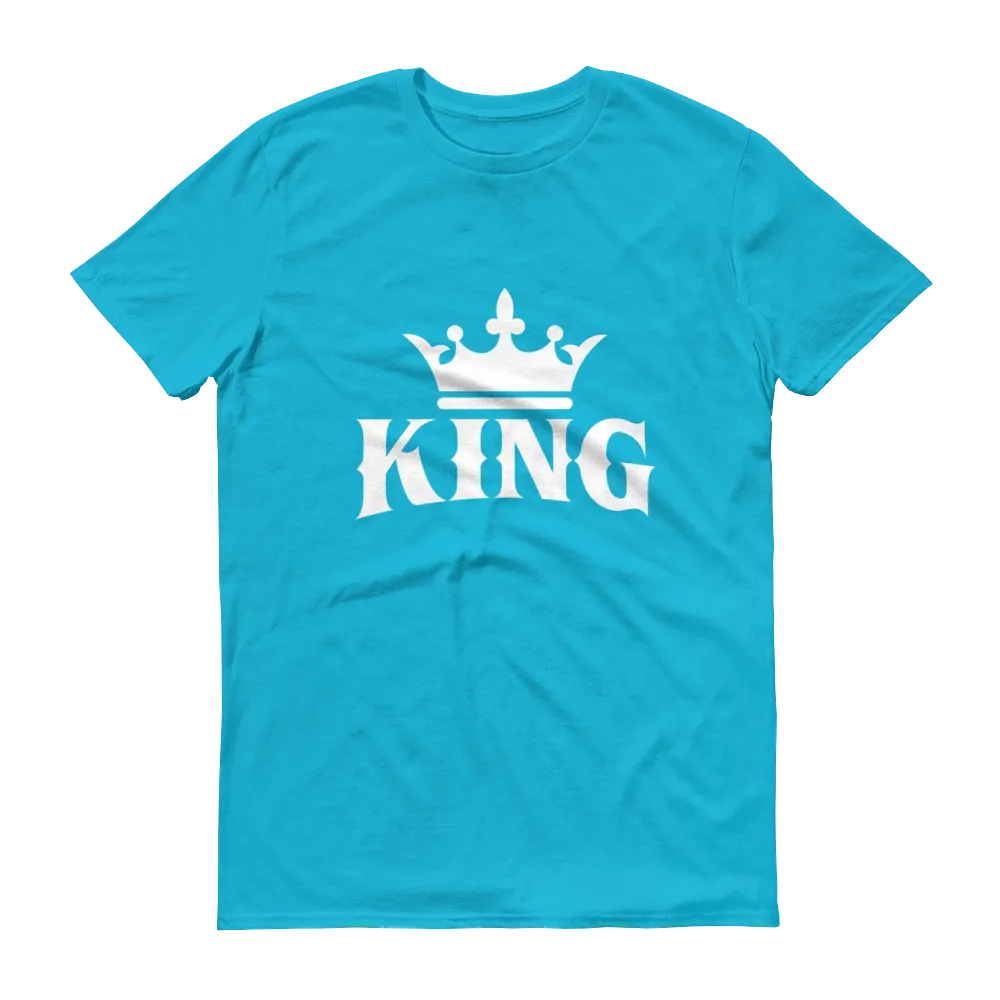 King w/ Crown (White) Short sleeve t-shirt