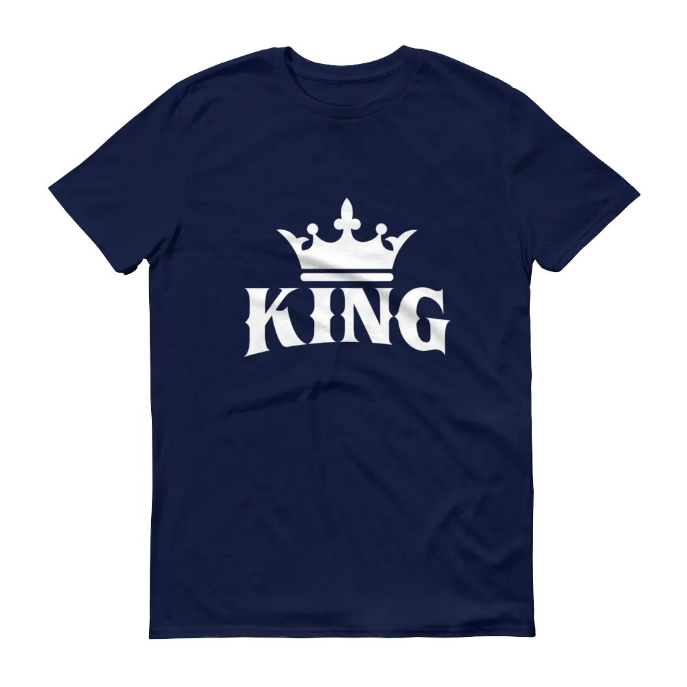 King w/ Crown (White) Short sleeve t-shirt