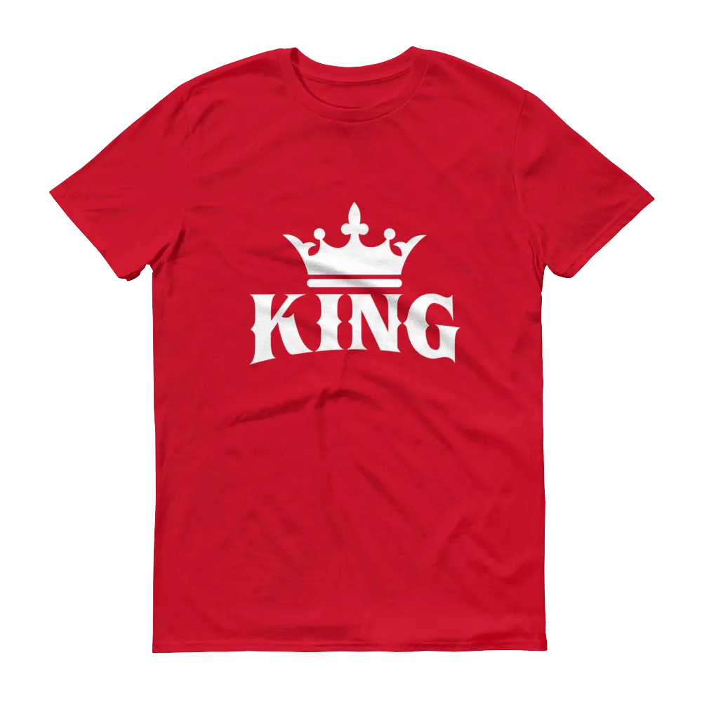 King w/ Crown (White) Short sleeve t-shirt