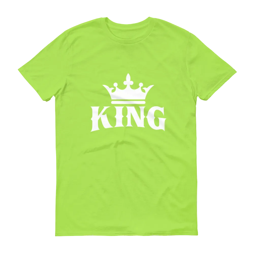King w/ Crown (White) Short sleeve t-shirt