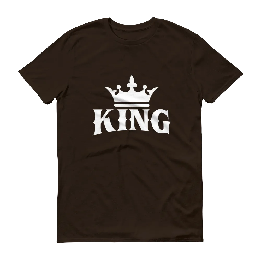 King w/ Crown (White) Short sleeve t-shirt