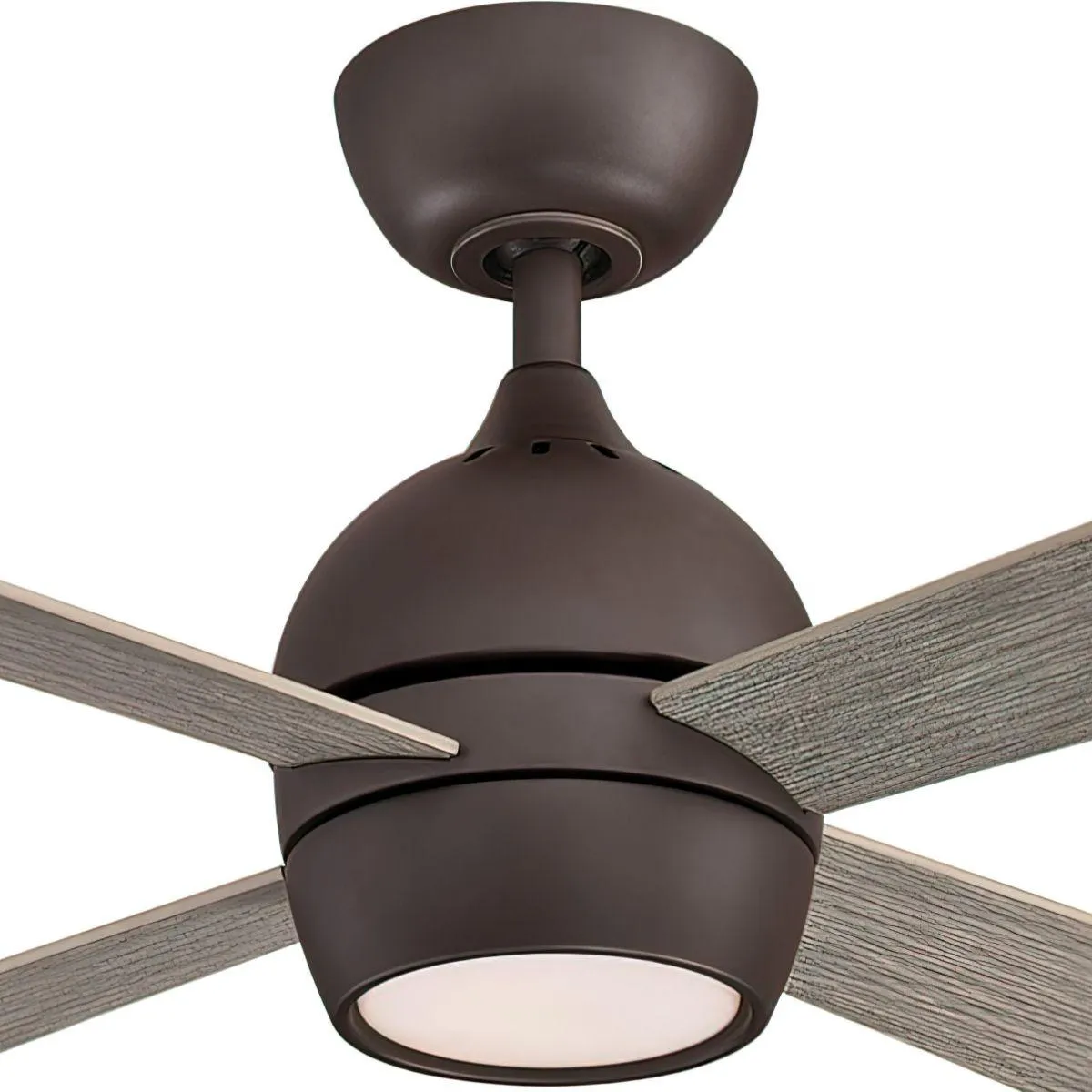 Kwad 44 Inch Matte Greige Modern LED Ceiling Fan with Remote