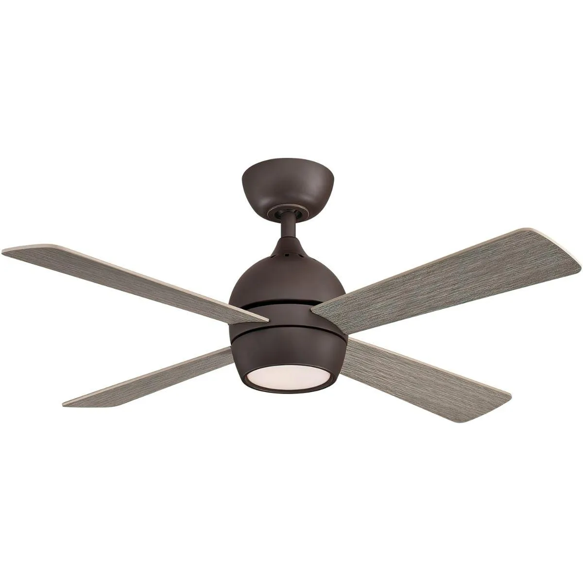 Kwad 44 Inch Matte Greige Modern LED Ceiling Fan with Remote